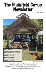 Plainfield Coop Newsletter Fall 2020